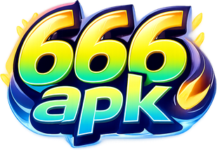 666 apk এর গোলাপি নীল লোগো